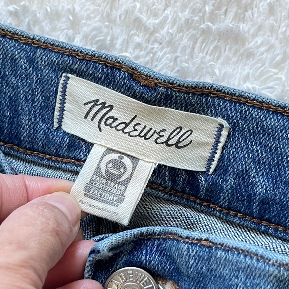 Madewell Jeans Women's 31 Blue Mid Rise Kick Out Bootcut Medium Wash Stretch - Picture 6 of 14